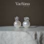Sterling Silver Wedding Pearl Earrings, thumbnail 2 of 7