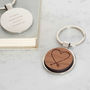 Personalised Wooden Heart Arrow Keyring, thumbnail 1 of 2