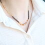 Gold Black Beaded Indian Mangalsutra Necklace, thumbnail 2 of 8