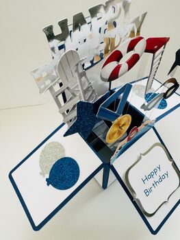 Swimming Themed 3D Birthday Card, 4 of 8