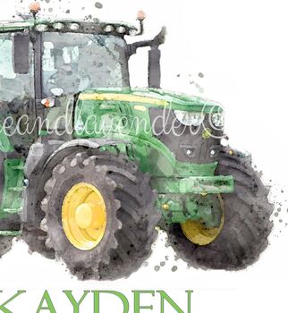 Personalised John Deere Print, 3 of 4