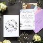Blush, Blue Or Lilac Wedding Invitation Sample, thumbnail 10 of 12
