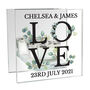 Botanical Love Wedding And Anniversary Glass Tea Light Holder, thumbnail 4 of 4