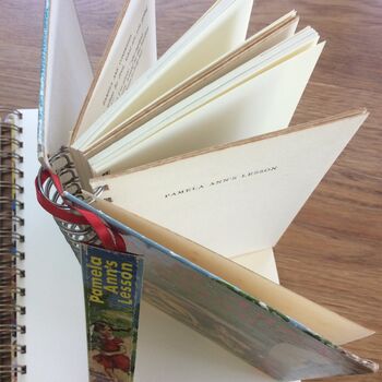 'Pamela Ann's Lesson' Upcycled Notebook, 4 of 5