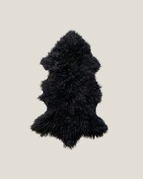 100% Natural Mongolian Sheepskin Rug Small, 4 of 12