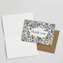 Blue Floral Thank You Card Set, thumbnail 5 of 6
