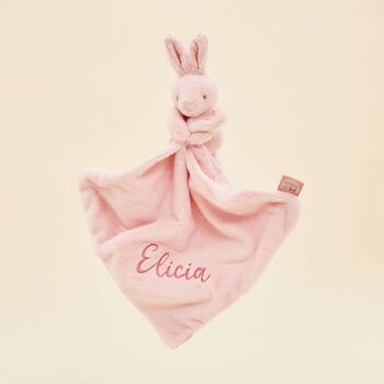 Personalised Pink Bunny Comforter, 3 of 5