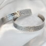 Sterling Silver Hammered Cuff Bangle, thumbnail 1 of 6