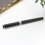 Personalised Black Lacquer Rollerball Pen, thumbnail 2 of 5