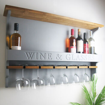 Personalised Wine/Cocktail Rack Home Bar, 3 of 4