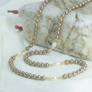 Long Baroque Pearl Necklace. Free UK Delivery, 2 of 7