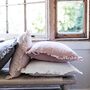 Oli Ruffle Linen Cushion Pewter Grey, thumbnail 4 of 6