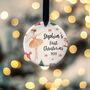 Personalised Baby Girl First Christmas Ceramic Bauble, thumbnail 4 of 9