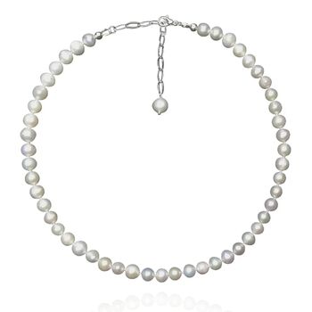 Classic Round Freshwater Pearl Necklace, 2 of 4