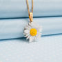 Hand Painted Daisy Pendant Necklace, thumbnail 3 of 4