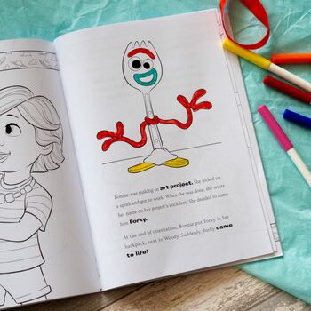 Personalised Toy Story Four Colouring Book, 3 of 8