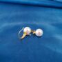 Womens Freshwater Pearl Drop Earrings, thumbnail 7 of 9