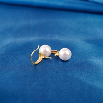 Womens Freshwater Pearl Drop Earrings, 7 of 9