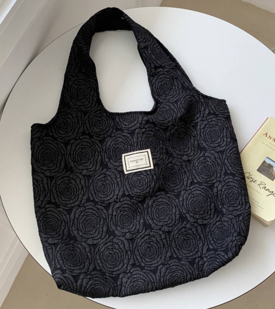 Embroidered Floral Shoulder Bag By GY Studios