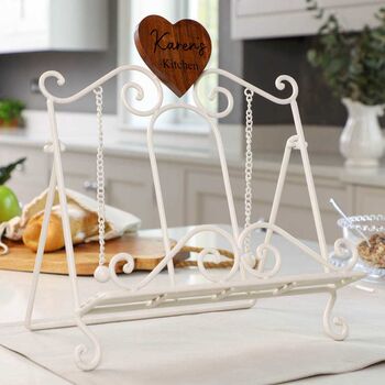Personalised Heart Cookbook Stand, 3 of 4