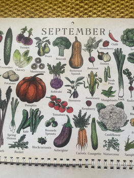 2026 Calendar UK Seasonal Fruit And Vegetable Calendar, 10 of 12