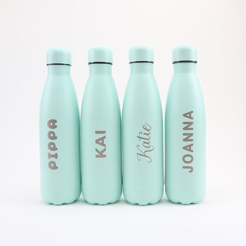 Personalised Stainless Steel Water Bottle 'Roam', 4 of 6