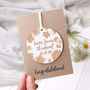 Personalised Engraved Keepsake Christening Card, thumbnail 1 of 3