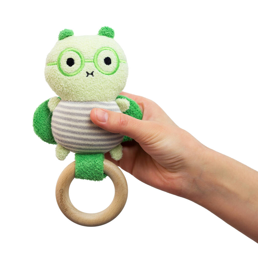 Image of Bug Rattle Teether With Crinkle Wings