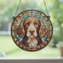 Springer Spaniel Stained Glass Effect Suncatcher, thumbnail 4 of 6