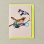 Embroidered Bird Greeting Card, thumbnail 4 of 8