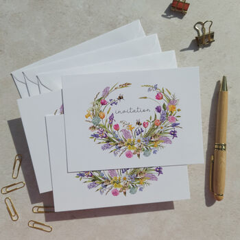 Spring Flowers Ready To Write Invitations, 5 of 11