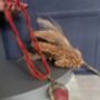 Red Braided Statement Necklace, thumbnail 5 of 7
