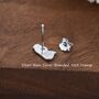 Asymmetric Alice And Cat Stud Earrings, thumbnail 3 of 11