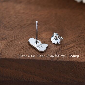Asymmetric Alice And Cat Stud Earrings, 3 of 11