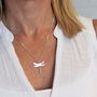 Dragonfly Necklace In Sterling Silver, thumbnail 4 of 11