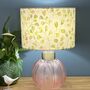 Lime Green And Pink Floral Buds Lampshades, thumbnail 3 of 8