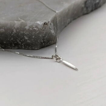 Sterling Silver Spear Necklace, 2 of 7