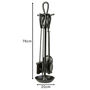 Traditional Black Fireplace Companion Set, thumbnail 2 of 5