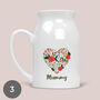 Personalised Vase Flower Jug Gift For Her Mum Nanny, thumbnail 5 of 6