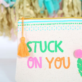 Cactus Stuck On You Accessory Pouch, 2 of 4