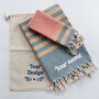 Personalised Bride Gift, Beach Towel Set, thumbnail 9 of 12