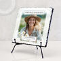 Forever In Our Hearts Personalised Memorial Photo Slate, thumbnail 1 of 6