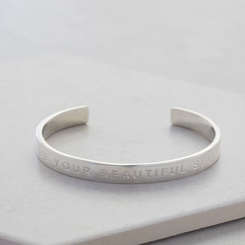 Sterling Silver Message Bangles, 3 of 8