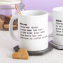 Personalised Mummy And Daddy Definition Mug Gift Set, thumbnail 2 of 4