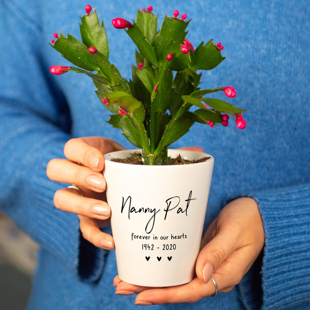 'Forever In Our Hearts' Remembrance Plant Pot By Ellie Ellie