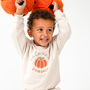 Child's Halloween 'Cute As A Pumpkin' Embroidered Sweatshirt Jumper, thumbnail 1 of 6