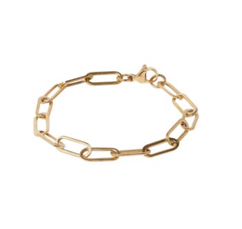 Gold Stainless Steel Chain Link Bracelet, 2 of 3