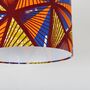 Orange And Blue Geometric Triangles African Lampshade, thumbnail 3 of 8