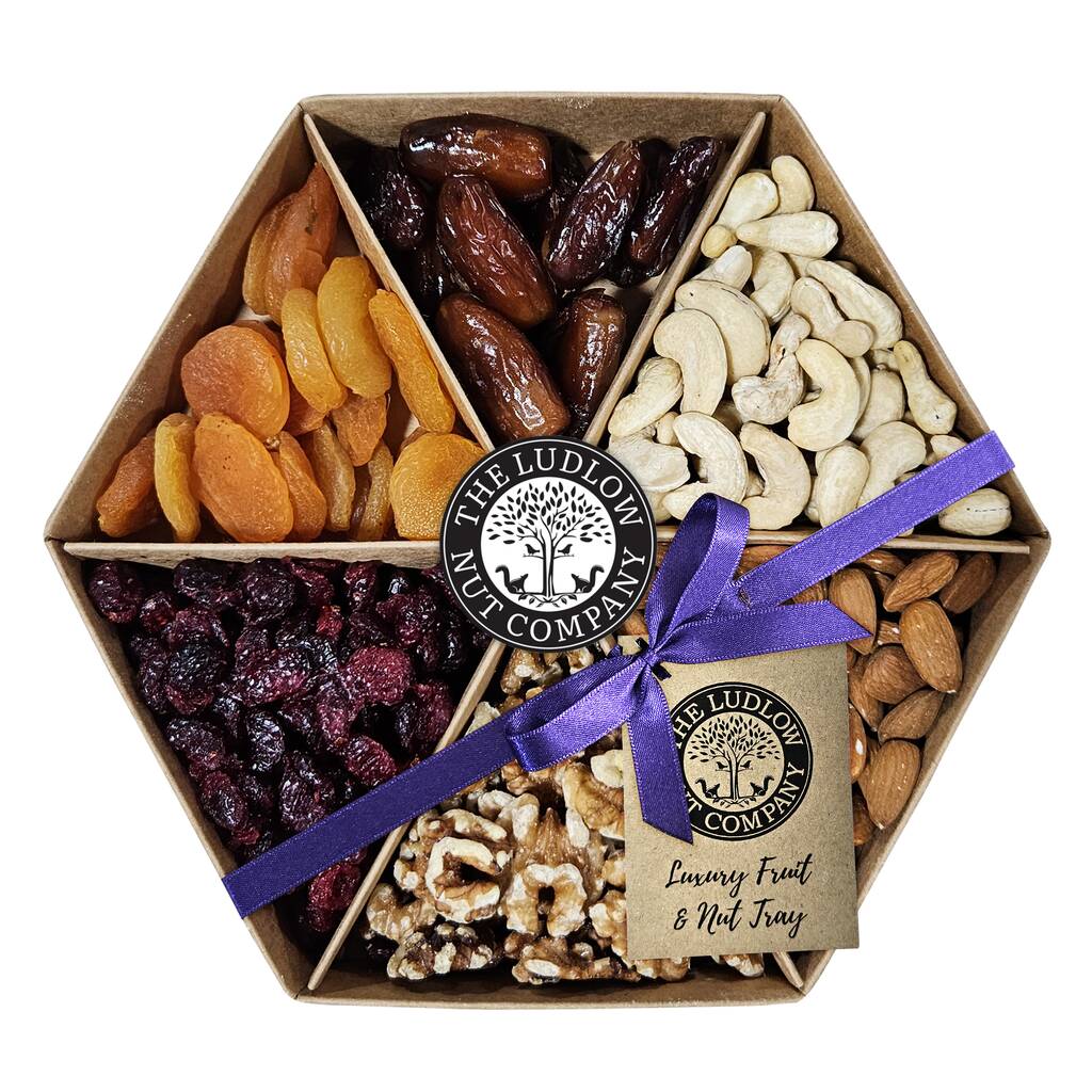 Luxury Fruit And Nut Selection Gift Tray