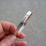Personalised Flat Silver Bangle, thumbnail 3 of 5